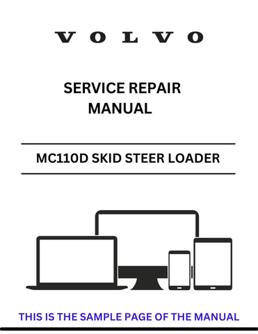  Discover the comprehensive service repair manual for the Volvo MC110D Skid Steer Loader. Download the PDF for expert guidance and maintenance tips.