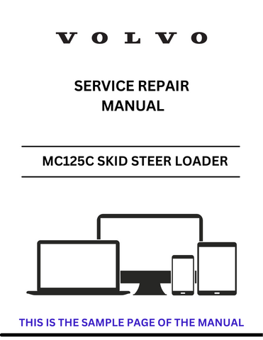 Discover the comprehensive service repair manual for the Volvo MC125C Skid Steer Loader. Download the PDF for expert guidance and maintenance tips.
