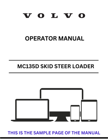 Discover the comprehensive operator manual for the Volvo MC135D Skid Steer Loader. Download the PDF for essential guidelines and operational tips.