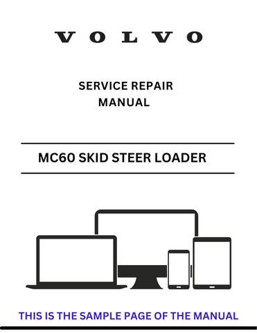 Access the Volvo MC60 Skid Steer Loader service repair manual in PDF format. Ensure optimal performance with detailed instructions and maintenance advice.