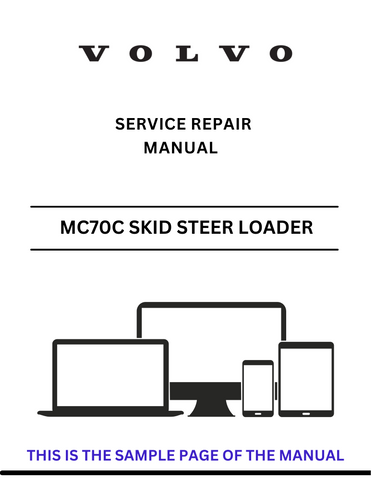 Discover the comprehensive service repair manual for the Volvo MC70C Skid Steer Loader. Download the PDF for expert guidance and maintenance tips.