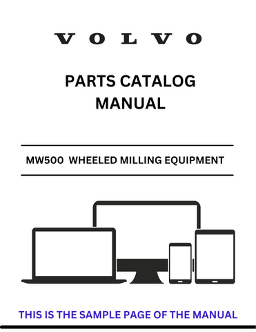 Discover the comprehensive parts catalog manual for VOLVO MW500 wheeled milling equipment. Access the PDF file for detailed specifications and components.