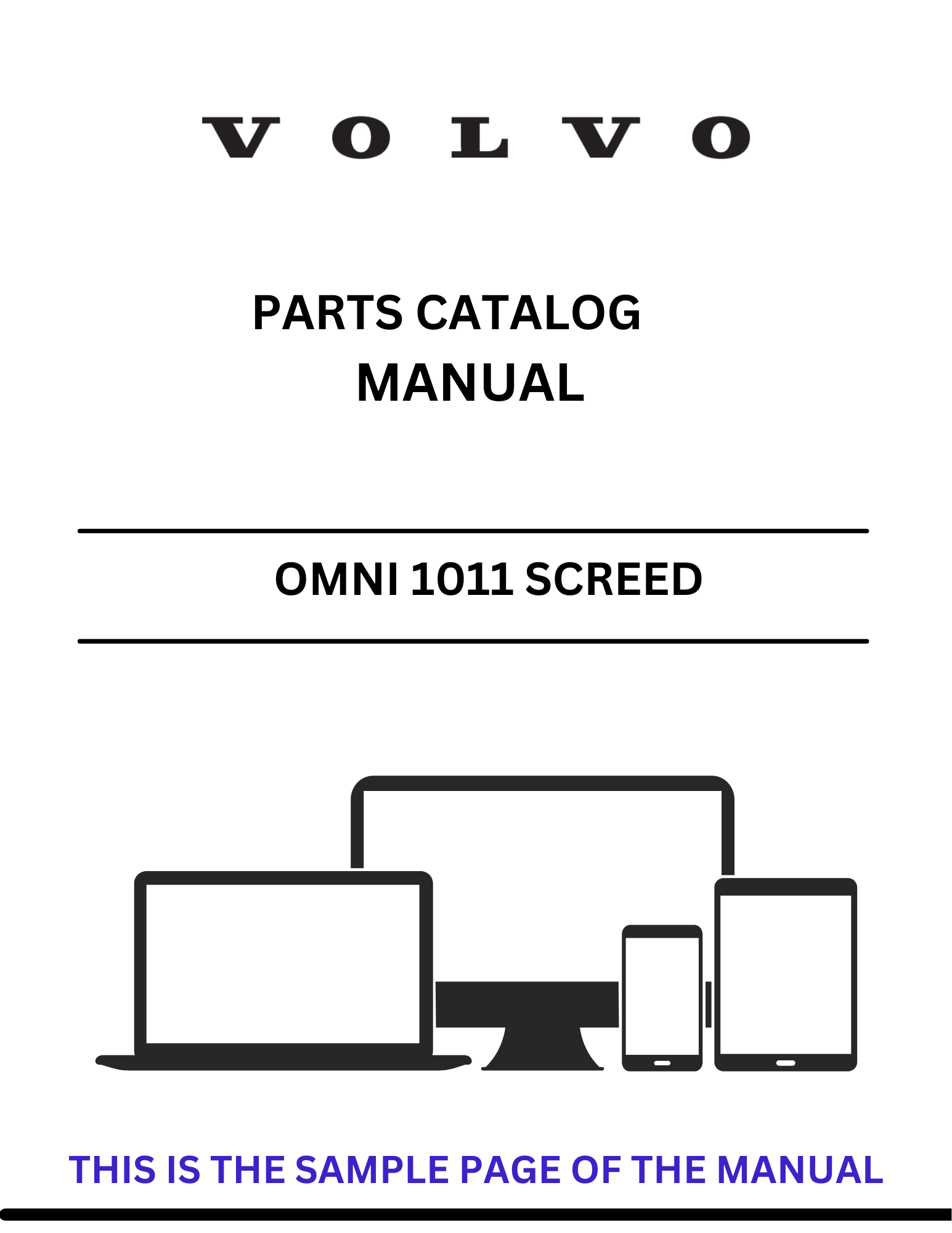  Discover the comprehensive VOLVO OMNI 1011 Screed (SCR) parts catalog manual in PDF format. Access detailed information for efficient maintenance and repairs.