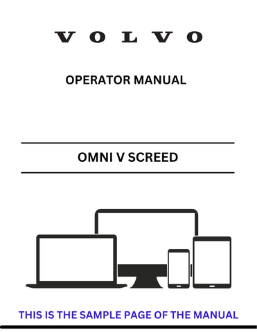  Discover the comprehensive Volvo Omni V Screed (SCR) Operator Manual in PDF format. Access essential guidelines for efficient operation and maintenance.