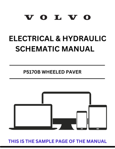 Discover the essential VOLVO P5170B Wheeled Paver Electrical and Hydraulic Schematic Manual, now available in a convenient PDF format. This comprehensive guide is designed for professionals seeking detailed insights into the electrical and hydraulic systems of the VOLVO P5170B, ensuring optimal performance and maintenance of your equipment.