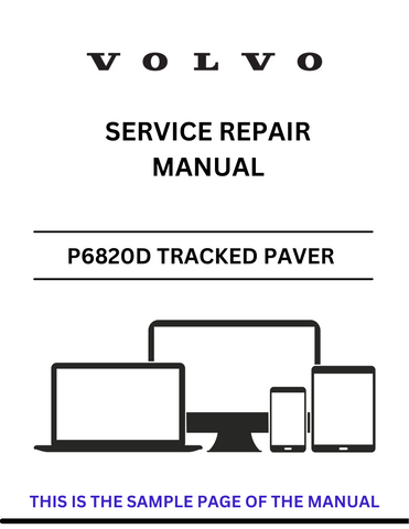  Access the VOLVO P6820D PID.12819468 tracked paver service repair manual. This PDF file provides essential information for effective maintenance and repairs.