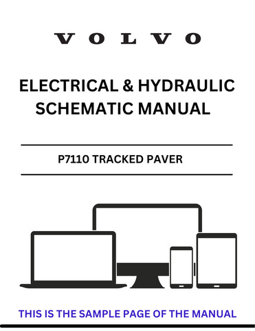 Discover the essential VOLVO P7110 Tracked Paver Electrical and Hydraulic Schematic Manual, now available in a convenient PDF format. This comprehensive guide is designed for professionals in the construction and maintenance industry, providing detailed schematics that simplify troubleshooting and repairs. With clear illustrations and precise information, you can ensure your equipment operates at peak performance.