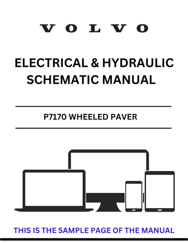 Discover the essential VOLVO P7170 Wheeled Paver Electrical and Hydraulic Schematic Manual, now available in a convenient PDF format. This comprehensive guide is designed for professionals in the construction and paving industry, providing detailed schematics that simplify troubleshooting and maintenance tasks.