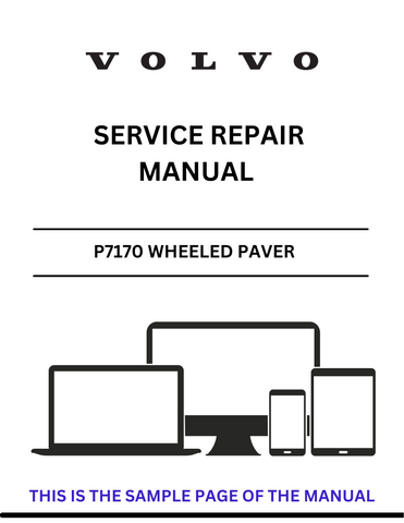 Discover the ultimate resource for maintaining your VOLVO P7170 Wheeled Paver with our comprehensive Service Repair Manual in PDF format. This manual is designed to provide you with detailed insights and step-by-step instructions, ensuring that you can perform repairs and maintenance with confidence and precision.