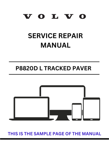 Get the VOLVO P8820D L PID.53726241 tracked paver service repair manual in PDF format. Ensure optimal performance with detailed maintenance and repair instructions.
