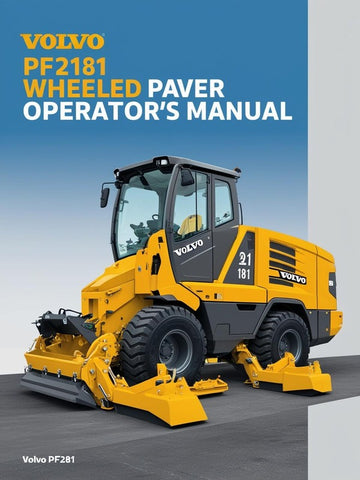 Enhance your operational efficiency with the VOLVO PF2181 Wheeled Paver Operator Manual, available in a convenient PDF format. This comprehensive guide is designed to provide you with all the essential information needed to operate and maintain your paver effectively, ensuring optimal performance on every job site.