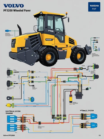 Discover the essential VOLVO PF3200 Wheeled Paver Electrical and Hydraulic Schematic Manual, now available in a convenient PDF format. This comprehensive guide is designed for professionals seeking detailed insights into the electrical and hydraulic systems of the PF3200 model, ensuring optimal performance and maintenance.