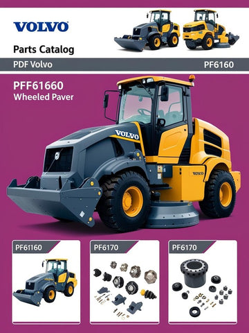 Discover the essential VOLVO PF6160 Wheeled Paver Parts Catalog Manual, designed specifically for models PF6160 and PF6170. This comprehensive PDF file serves as a vital resource for operators and maintenance professionals, providing detailed information on parts and components to ensure optimal performance and longevity of your equipment.