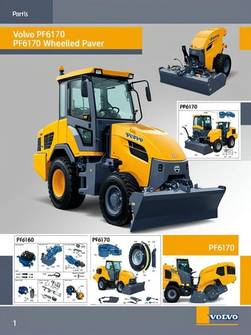 Discover the essential VOLVO PF6170 Wheeled Paver Parts Catalog Manual, specifically designed for models SN PF6160 and PF6170. This comprehensive PDF file serves as a vital resource for operators and maintenance professionals, providing detailed information on parts and components to ensure optimal performance of your paver.