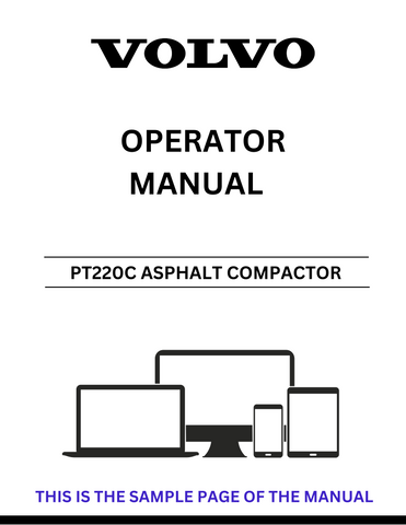 Enhance your operational efficiency with the VOLVO PT220C Asphalt Compactor Operator Manual. This comprehensive PDF file is specifically designed for the model with serial number 54039111, providing you with essential insights and guidelines for optimal machine performance.