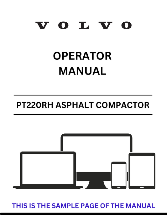  Enhance your operational efficiency with the VOLVO PT220RH Asphalt Compactor Operator Manual, now available in a convenient PDF format. This comprehensive guide provides essential information for both new and experienced operators, ensuring you maximize the performance of your compactor.
