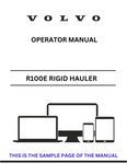 Discover the comprehensive operator manual for the VOLVO R100E Rigid Hauler. Download the PDF for essential guidelines and operational insights.