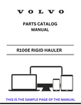 Discover the comprehensive parts catalog manual for Volvo R100E Rigid Haulers. Access the PDF file for detailed specifications and maintenance information.