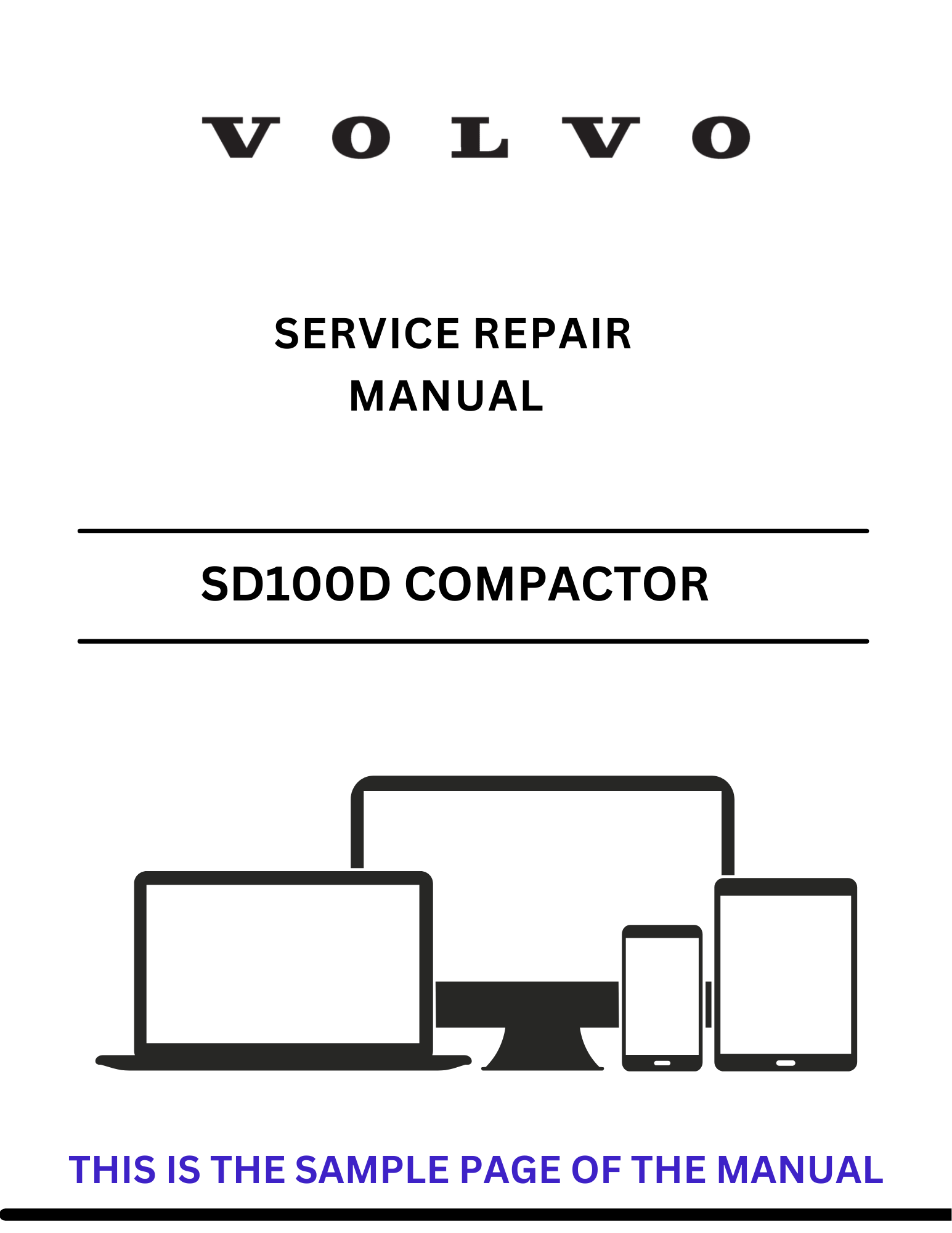 Discover the comprehensive service repair manual for the VOLVO SD100D C SD 100 Compactor. Download the PDF for expert guidance and maintenance tips.