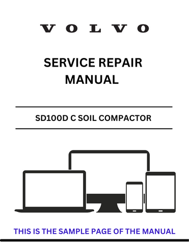 Enhance your maintenance capabilities with the VOLVO SD100D C Soil Compactor Service Repair Manual in PDF format. This comprehensive guide is designed to provide you with detailed instructions and insights, ensuring that you can effectively service and repair your compactor with confidence.