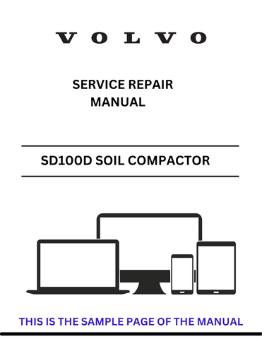 Discover the comprehensive service repair manual for the VOLVO SD100D Soil Compactor. Download the PDF file for expert guidance and maintenance tips.