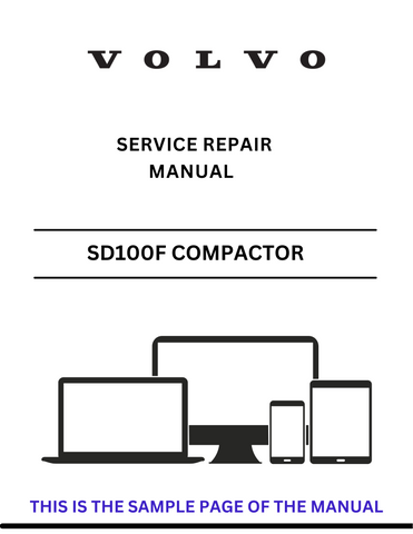 Discover comprehensive service and repair information for the VOLVO SD100F C SD 100 Compactor. Download our detailed PDF guide for expert insights.