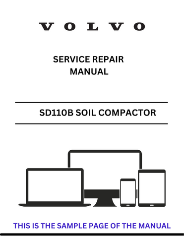Discover the comprehensive service repair manual for the VOLVO SD110B Soil Compactor. Download the PDF file for expert guidance and maintenance tips.