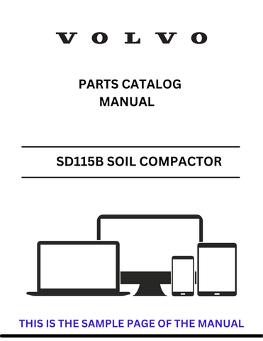 Discover the comprehensive parts catalog manual for the VOLVO SD115B Soil Compactor. Access the PDF file for detailed specifications and maintenance guidance.