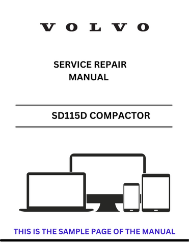 Discover the comprehensive service repair manual for the VOLVO SD115D and SD100 Compactor. Download the PDF for expert guidance and maintenance tips.