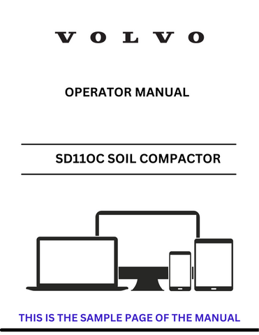  Discover the comprehensive Volvo SD11OC Soil Compactor (COS) Operator Manual in PDF format. Access essential guidelines for optimal operation and maintenance.