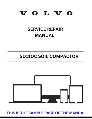 Discover the comprehensive service repair manual for the VOLVO SD11OC Soil Compactor. Download the PDF file for expert guidance and maintenance tips.