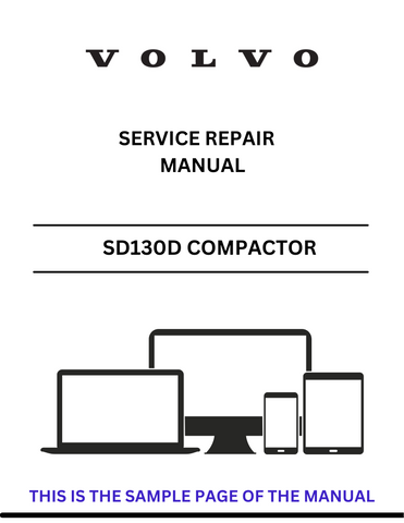 Discover the comprehensive service repair manual for the VOLVO SD130D and SD100 Compactor. Download the PDF for expert guidance and maintenance tips.