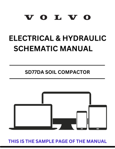 Discover the essential VOLVO SD77DA Soil Compactor Electrical and Hydraulic Schematic Manual, now available in a convenient PDF format. This comprehensive guide is designed for professionals and enthusiasts alike, providing detailed schematics that simplify maintenance and troubleshooting for your compactor.