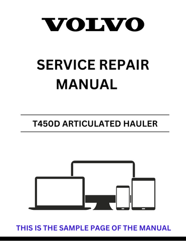 Unlock the full potential of your Volvo T450D Articulated Hauler with our comprehensive Service Repair Manual in PDF format. This essential guide provides detailed instructions and diagrams, ensuring you have all the information needed for effective maintenance and repairs.