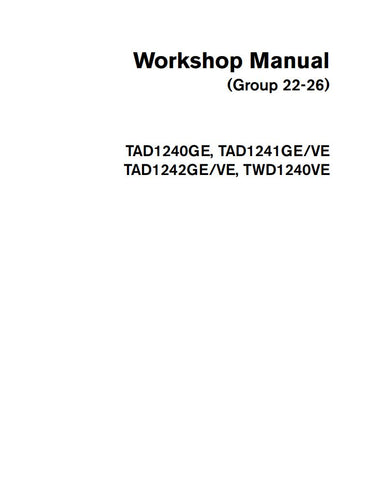 Unlock the full potential of your VOLVO TAD1240GE, TAD1241GE/VE, TAD1242GE/VE, and TWD1240VE industrial engines with our comprehensive workshop manual in PDF format. This essential resource provides detailed schematics, troubleshooting tips, and maintenance guidelines to ensure optimal performance and longevity of your engine. Perfect for both seasoned mechanics and DIY enthusiasts, this manual is your go-to guide for efficient repairs and servicing, helping you save time and money while keeping your equipm