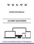 Discover the comprehensive Volvo Ultimat 160 PID 1 Screed (SCR) Operator Manual in PDF format. Enhance your operational efficiency with expert guidance.