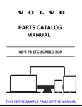 Discover the essential VOLVO VB-T 78 ETC Screed SCR Parts Catalog Manual, designed specifically for serial numbers 2.5-7.5M ABG5820. This comprehensive PDF file serves as a vital resource for maintenance and repair, ensuring your equipment operates at peak performance.