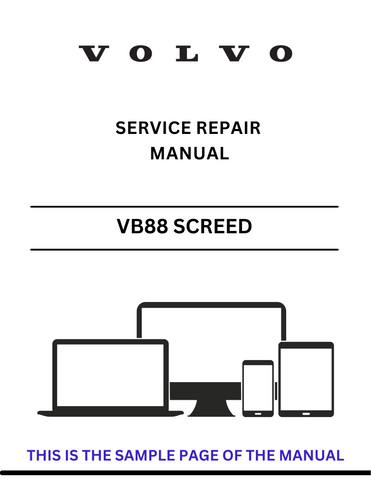 Discover the comprehensive VOLVO VB88 ETC Screed (SCR) Service Repair Manual in PDF format. Access essential maintenance and repair information today.