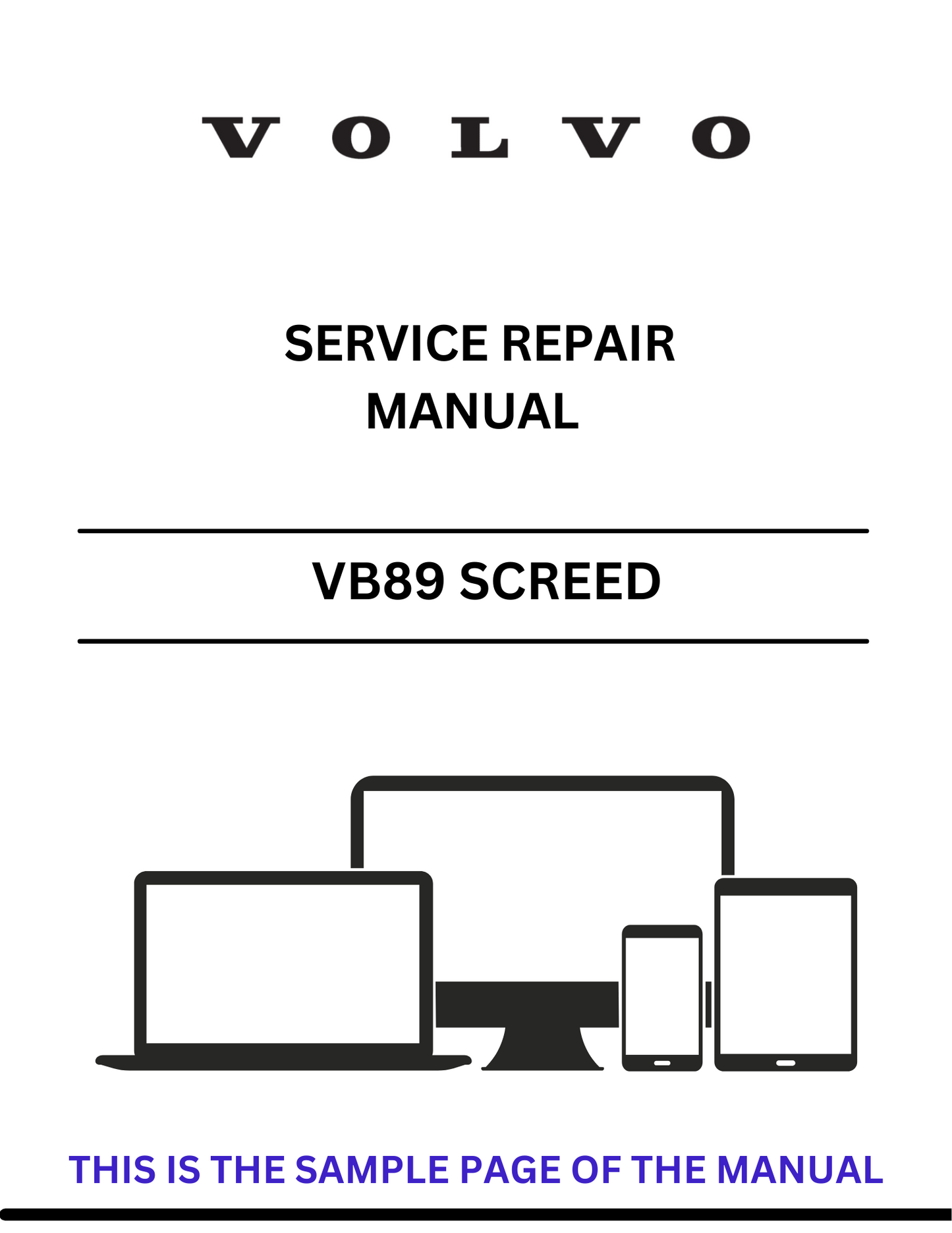 Discover the comprehensive VOLVO VB89 ETC Screed (SCR) Service Repair Manual in PDF format. Access essential maintenance and repair information today.