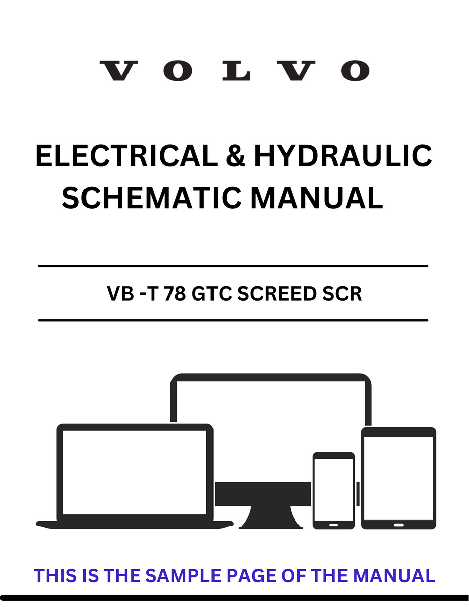 VOLVO_VB_-T_78_GTC_SCREED_SCR_ELECTRICAL_AND_HYDRAULIC_SCHEMATIC_MANUAL ...