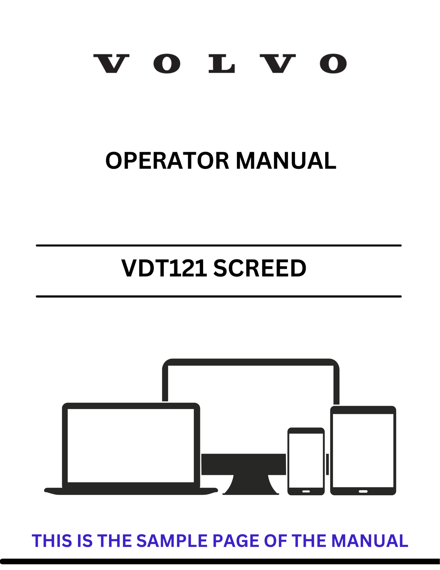 Discover the comprehensive Volvo VDT121 GST Screed Operator Manual in PDF format. Access essential guidelines for efficient operation and maintenance.