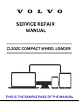 Discover the comprehensive service repair manual for the Volvo ZL302C Compact Wheel Loader. Download the PDF for expert guidance and maintenance tips.