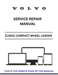Discover the comprehensive service repair manual for the VOLVO ZL402C Compact Wheel Loader. Download the PDF for expert guidance and maintenance tips.