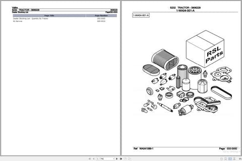 VALTRA TRACTOR S232 PARTS CATALOG MANUAL 3906229 - PDF FILE
