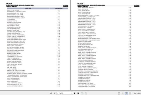 Discover the ultimate resource for maintaining your Willmar Liquid Sprayer Chassis Eagle 8650 with our comprehensive Parts Catalog Manual (WR125235).