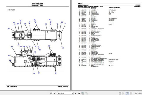 Discover the ultimate resource for maintaining your Willmar Spreader with the S500 Parts Catalog Manual (WRP0055) in PDF format. This comprehensive manual is designed to provide you with detailed diagrams and part numbers,