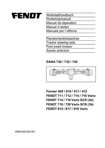 Workshop Service Manual - FENDT DANA 730, 735, 745 PDF Download - Manual labs