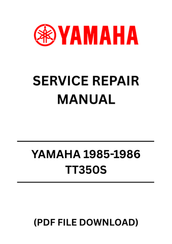 Unlock the full potential of your Yamaha TT350S with the comprehensive 1985-1986 Service Repair Manual in PDF format. This essential guide is designed for both seasoned mechanics and DIY enthusiasts, providing detailed instructions and diagrams to help you tackle any repair or maintenance task with confidence.
