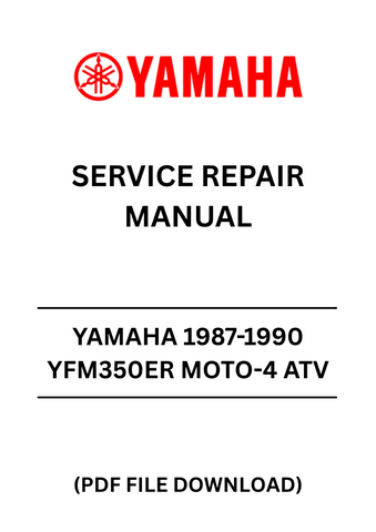 Revitalize your Yamaha YFM350ER Moto-4 ATV with the comprehensive 1987-1990 Service Repair Manual in PDF format. This essential guide is designed to provide you with detailed instructions and insights, ensuring that you can tackle any maintenance or repair task with confidence. From engine diagnostics to electrical systems, this manual covers all aspects of your ATV, making it an invaluable resource for both novice and experienced mechanics.