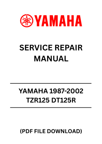 Unlock the full potential of your Yamaha TZR125 and DT125R with our comprehensive Service Repair Manual, covering models from 1987 to 2002. This PDF file is an essential resource for both seasoned mechanics and DIY enthusiasts, providing detailed instructions and diagrams to ensure your motorcycle runs smoothly and efficiently.